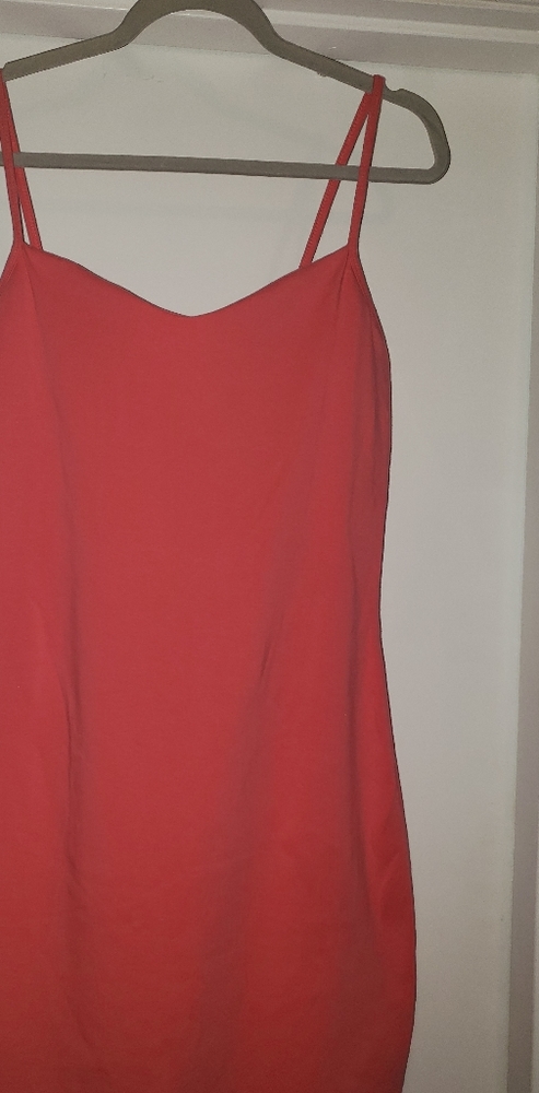 MODA international pink orange dress